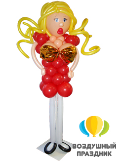 Фигура девушка секси из воздушных шаров