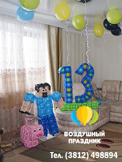 Фигуры из шаров на день рождения