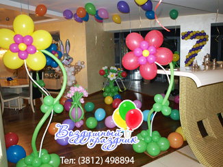 Оформление шарами квартиры на день рождения ребенка