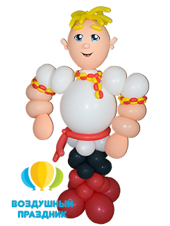 Фигура «Богатырь» из воздушных шаров