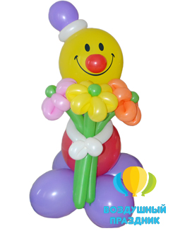 Фигура «Мальчик-клоун» из воздушных шаров