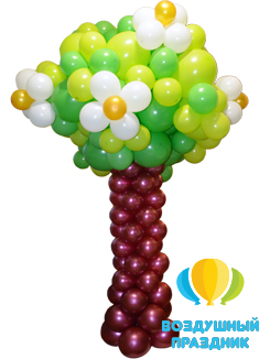 Фигура «Дерево» из воздушных шаров на каркасе