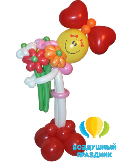 Фигура «Девочка» из воздушных шаров