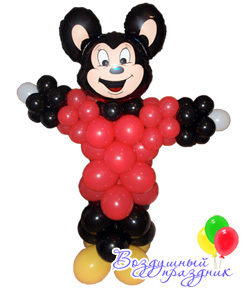 Фигура «Микки Маус мальчик» из воздушных шаров