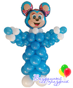 Фигура «Микки Маус» из воздушных шаров