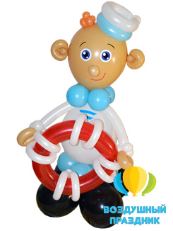Фигура моряк из воздушных шаров