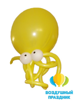 Фигура «Осьминог» из воздушных шаров