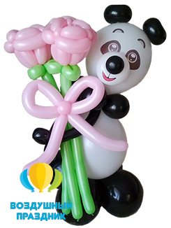 Букет цветов Панда