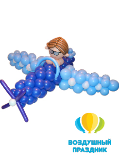 Фигура «Самолет из воздушных шаров